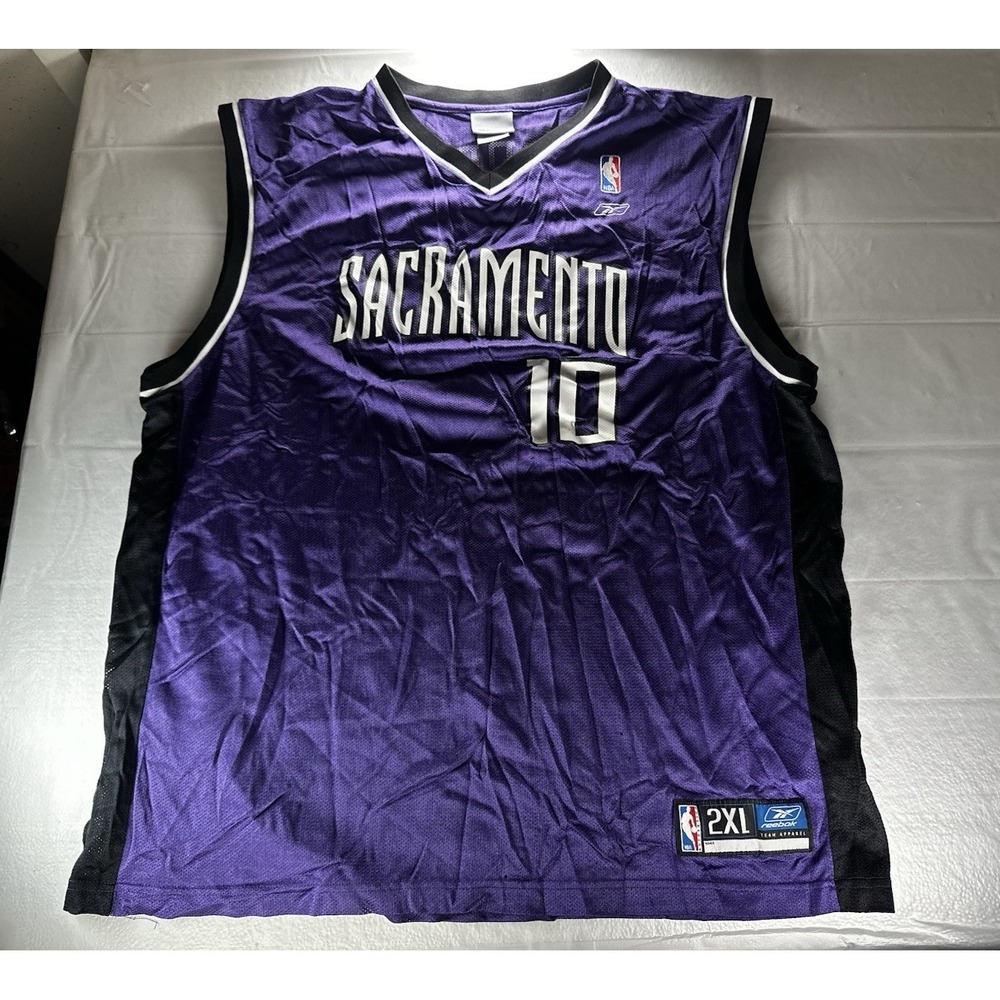 Y2K Reebok Mike Bibby Sacramento Kings Basketball Jersey‎ Purple Adult 2XL